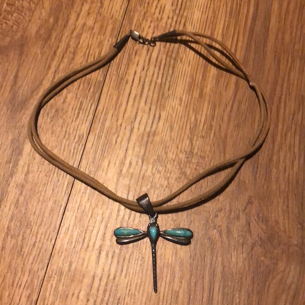 Turquoise Dragonfly pendant necklace